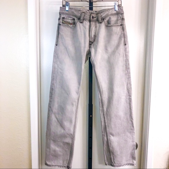 Diesel Viker Mens 30x30 Gray Button Fly Jeans